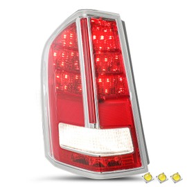 JSBOYAT Tail Light Compatible with 2011-2014 Chrysler 300 with Chrome Accent LH (Left Driver Side)