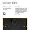 LIVINGTASTE A4 Picture Frame Brushed Gold Aluminium, 2-Pack 21x30 cm Photo