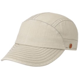Mayser Marcelo UV Protection Fabric Cap Baseball Cap Sun Cap Summer Cap UV Protection Cap Women / Men - Made in the EU Metal Buckle with Peak Summer, light beige