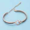 BEKECH Grandma Bracelet Best Grandma Ever Infinity Double Circles Bracelet