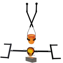 Unbranded 10Kg Crucible Pouring and Lifting Tong Set Precious Metal Casting Tool - Adjustable