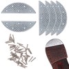 Metal Heel Plates 3 Pairs Sole Repair Kit with Screw