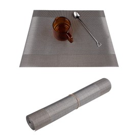 Vagasi Grey Table Runner 30x274cm Heat Resistant for Dining Room Table Runners, Waterproof & Washable for Kitchen Party Home Decor