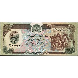 Banknotes for collectors: Afghanistan Pick-number: 60b bankfrisch 1990 500 Afghanis