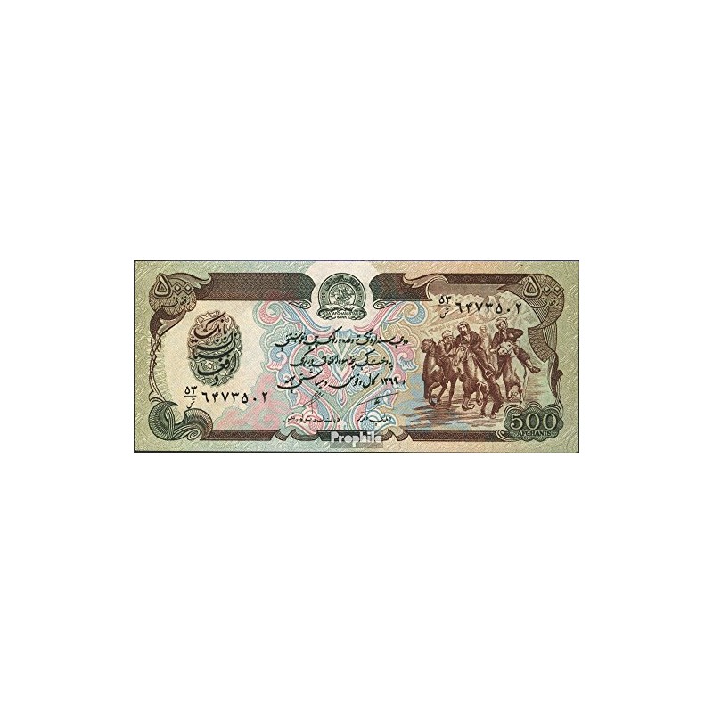 Banknotes for collectors: Afghanistan Pick-number: 60b bankfrisch 1990 500 Afghanis