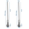 10 Pack Extended Stainless Steel Wire Brush Attachment for Drill