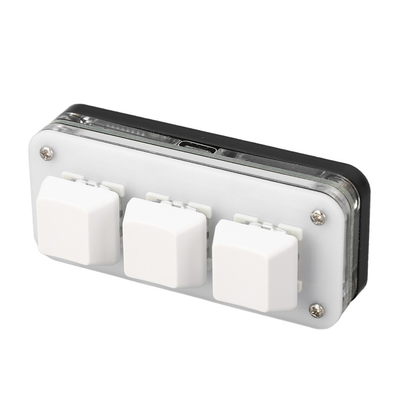 3 Key Mini Keypad USB Mechanical Gaming Programmable Macro Keyboard