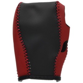 3D-20 1BK3D20R1B1R DIY Shift Knob Genuine Leather Rewinding Kit, Current S321G/331G, Atley Wagon, S321V/331V, Hijet Cargo Hijet Deck Van, Left and Right Red Leather x Top and Bottom Black Leather x Red Stitching