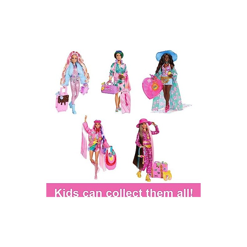 Barbie, Set de Juego, Colección Extra Fly, Muñeca Look de