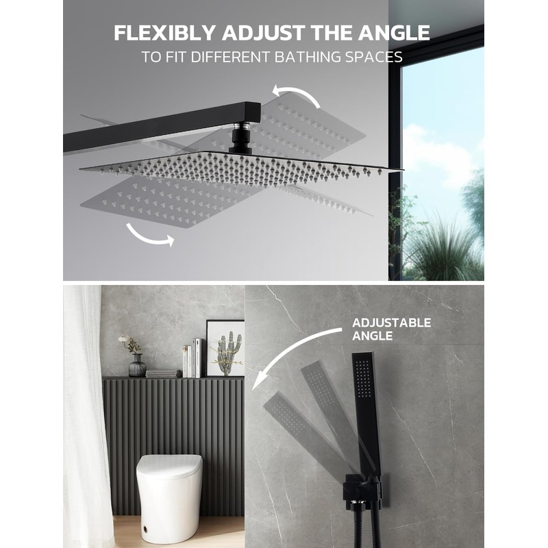 Britulif 12 Inch Shower Faucet Set, High Pressure Shower Systems