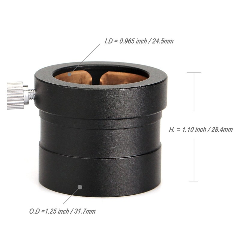 SVBONY Astronomical Telescope Accessories Telescope Ring Eyepiece Adapter 31.7-24.5AD 1.25"-0.965"
