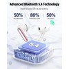 Wireless Earbuds, Bluetooth 5.4 Headphones Bass Stereo, Ear Buds with