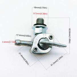 Strongthium 310574gs Generator Fuel Tank Shut Off Valve Petcock Switch for Briggs & Stratton Generac 310574GS 204743GS 193272GS