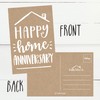 25 Kraft Happy Home Anniversary Realtor Cards, Blank Greeting House