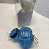 Contained Art Grenade Storage Jar - Blue Glass 100mL