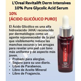 L'oreal Suero 10% Ácido Glicólico + Concentrado 10% Vit. C Todo Tipo De Piel Día/noche