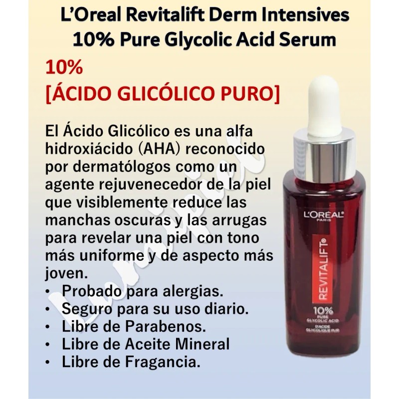 L'oreal Suero 10% Ácido Glicólico + Concentrado 10% Vit. C