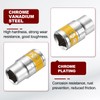 sourcing map 5pcs 1/2" Drive 6 Points Socket 13-17mm Metric