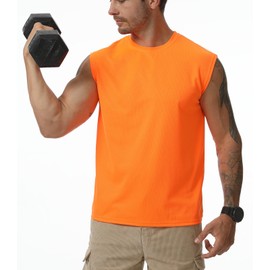 Suwangi Mens 3 Pack Tank Top Gym Athletic Quick Dry Muscle Bodybuilding Sleeveless Shirts Workout Tee Fitness Running Shirts