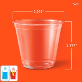 Hefty Hefty Deluxe Clear Plastic Party Cups (9 Ounce, 40 Count)