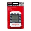 3-Channel Digital Timer by Chef Master, Triple Channel Count Up/Down