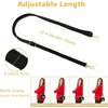 Adjustable Leather Shoulder Strap Replacement - 85-150cm Length with Gold