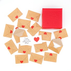 DuduCraft Love Notes for him, Love cards for her, Blank Cards and Envelopes, Mini Envelopes, Romantic gifts for him, I love you gifts for him, Anniversary Card Gifts, 6 7 8 Anniversary Card (Love-set)