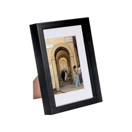 Nicola Spring 3D Shadow Box Frame - Black A5 Frame (14 x 21cm) - White Mount (10 x 15cm) - Pack of 1-3D 3D Photo Picture Box Portrait Display Case Wedding Crafts Frame