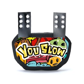 Fenduoer Football Back Plate,Rear Back Protector, Low Back Pad for Youth Football Players(You Slow)