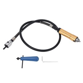 Flex Shaft Extension Chuck, Flexible Drill Drive Shaft with Lining Rubber, ABS Aluminium Alloy, Flexible Shaft Drill Chuck, 0.3 to 6.5 mm