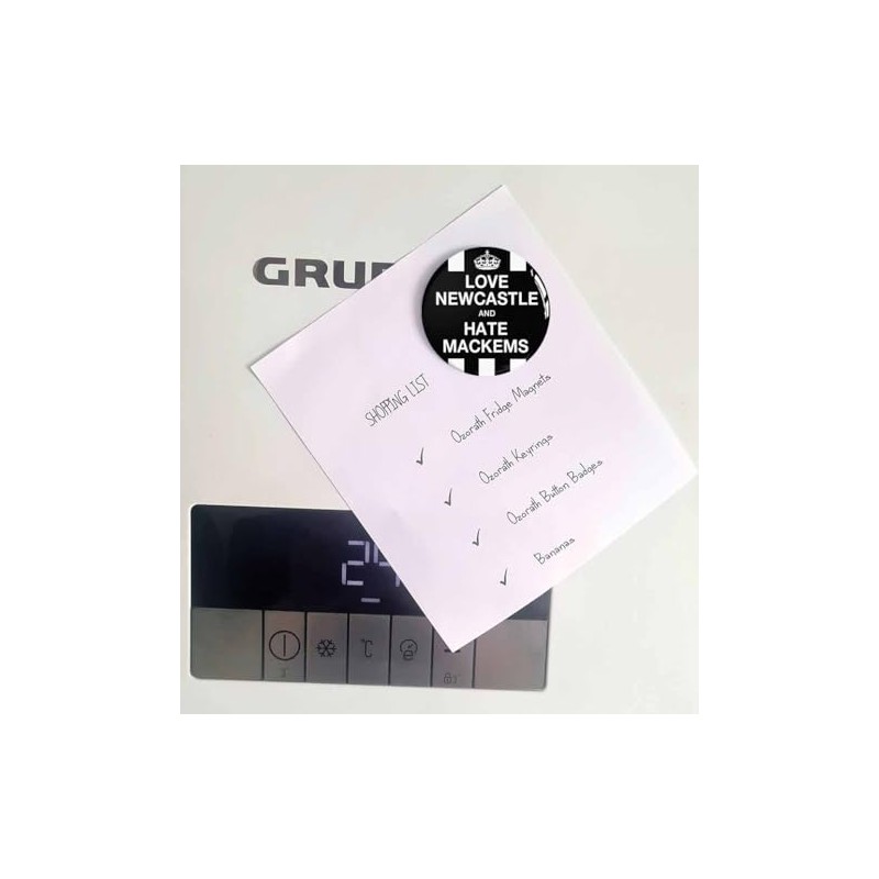 Love Newcastle and Hate Mackems Funny Fridge Magnet (Circular 2inch