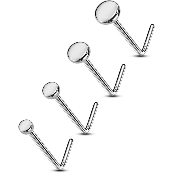 OUFER Body Piercing Nose Piercing Jewellery 22G Nose Stud Titanium