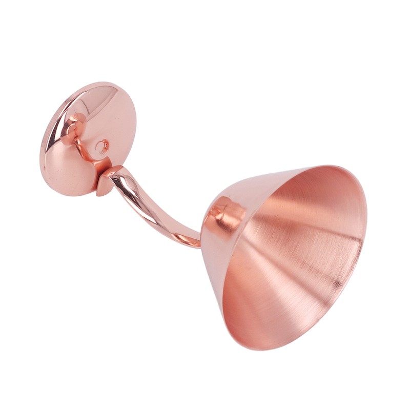150ml Stainless Steel Martini Cocktail Glass Copper Plated Metal Wine