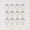 LIHAO 12 x Shower Rings, Shower Curtain Rings, Stainless Steel