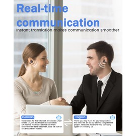 ANSTEN Language Translation Earbuds,3-in-1 Translator Earbuds, Open Ear Ai Translation Earbuds Real Time,134 Languages, Long Battery Life,Translation Headphones for Android iOS, for Travel Learning