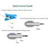 Bxian 6PCS 1/4 Inch Quick Connect Check Valves POM One