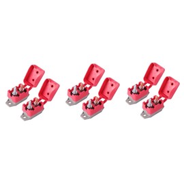 Gatuida 6 Pcs Automatic Reset for Open Circuit Lyre for Trombone Circuit Breaker for 24v Circuit Breaker 30a ????? ????? ???? ??????? Bolts Auto Reset Circuit Breaker Plastic Truck Car Red