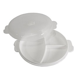 Plast Team Micro Plate with Cover, White/Clear, One Size