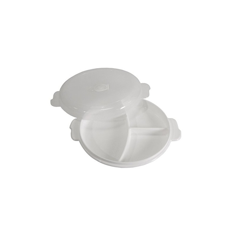 Plast Team Micro Plate with Cover, White/Clear, One Size