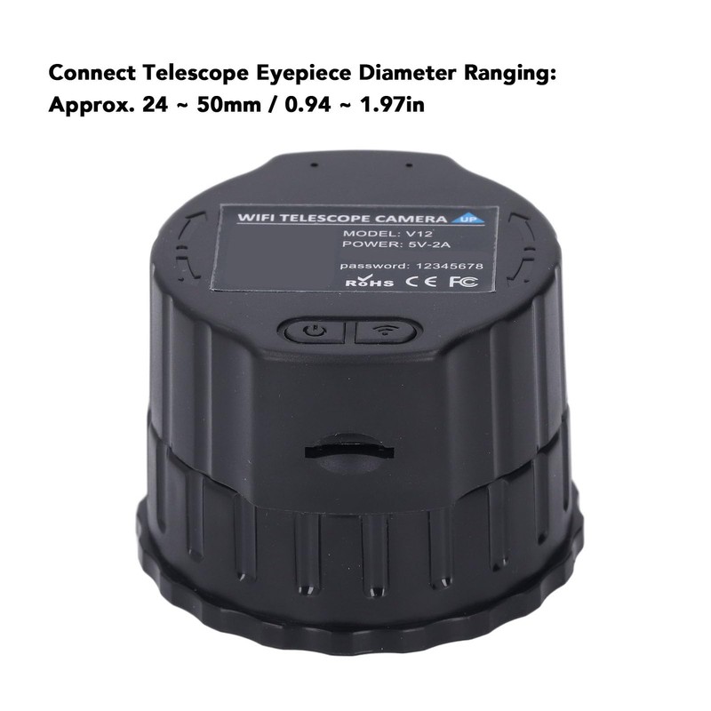 Wireless Telescope Camera with Wi-Fi, 2K Video & 24MP Photo,