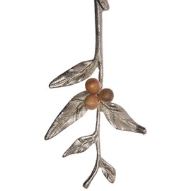 Fitz and Floyd Woodgrove Serving Fork & Spoon, Standard, Stainless Steel