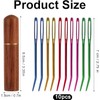 Tapestry Needle Embroidery Needles Yarn Needles, 10Pcs Steel Sharp Darning