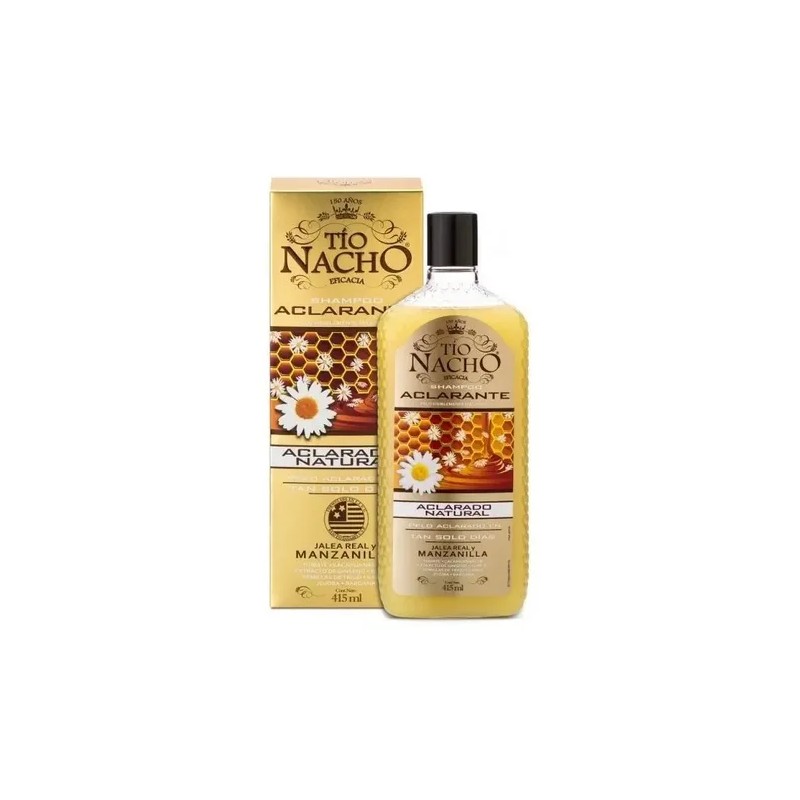 Shampoo Tío Nacho Aclarante X 415 Ml Jalea Real Manzanilla