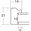 Large Horizontal Frame 11.8 x 5.9 inches (300 x 150