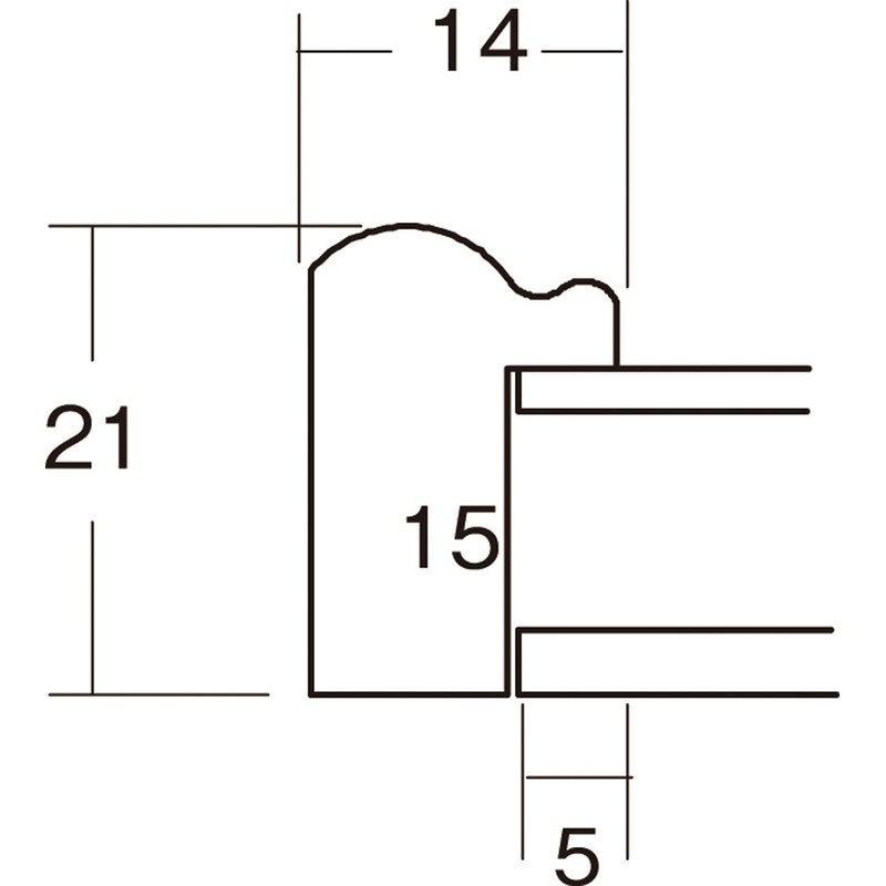 Large Horizontal Frame 11.8 x 5.9 inches (300 x 150