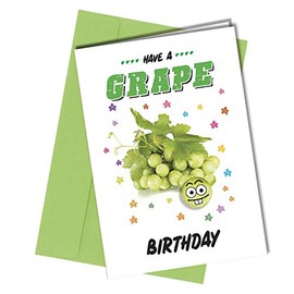 Close to the Bone RUDE BIRTHDAY FUNNY CARD Have a Grape Birthday for Women Men Male Female #1190