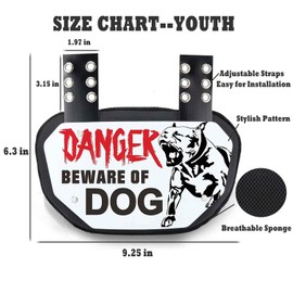 LalaKoo Football Backplates - Sports Back Plates for Football Lower Back Pads Rear Protector for Football Players Backplate Shield - Youth Size