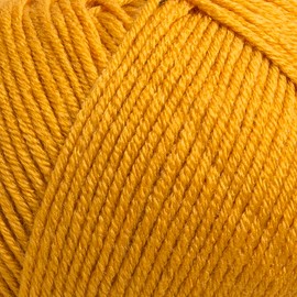 1 hilo de madeja Art Adore, hilo antibolitas, 100 % acrílico antibolitas, 100 g (3.5 oz), 280 m (306 yd), 3 : Light DK, amarillo mostaza - 334