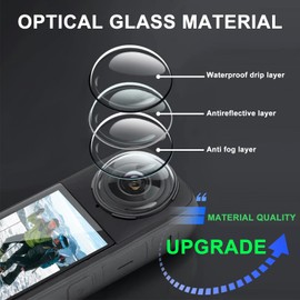 Higatful Insta 360 X4 Tempering Glass Lens Guards Case 10H Hardness, Lens Protector Cover for Insta360 X4 Accessorie