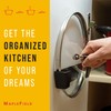 Maplefield Pot Lid Wall Organizers - Stick-On Clips for Pot